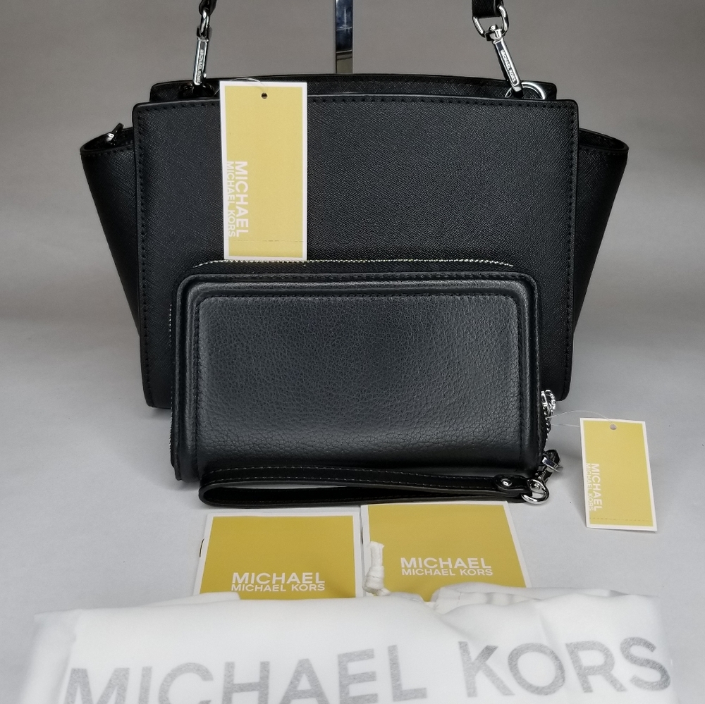 Michael Kors 2 SET PURSE BAG WRISTLET WALLET NWT - Picture 8 of 11